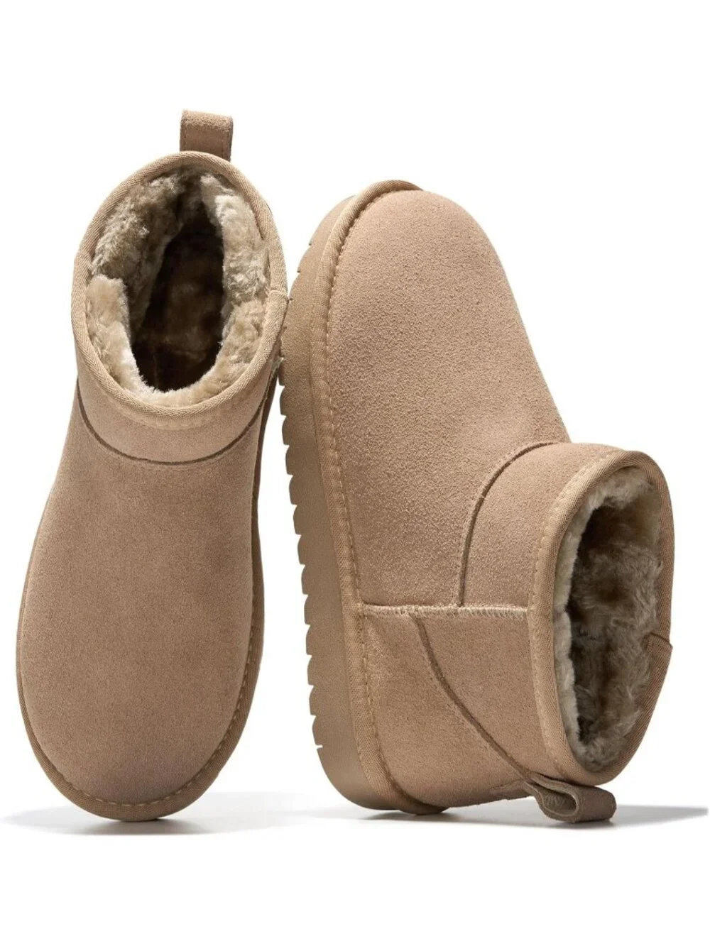 Womens Desert Rose Suede Project Cloud Genuine Leather Comfortable Ankle Boots